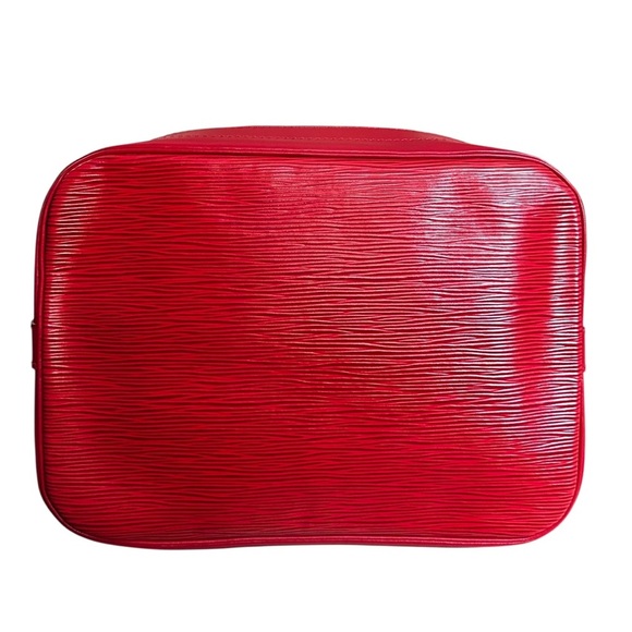 Louis Vuitton Black & Red Epi Leather Noe Castilian Drawstring Shoulder Bag - Picture 8 of 12